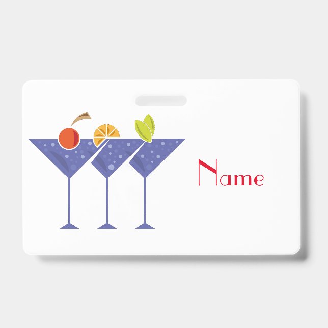 3 Martini Cocktails Thunder_Cove ID Badge (Front)