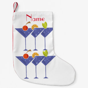 3 Martini Cocktails Thunder_Cove Small Christmas Stocking