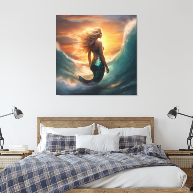 #3  Mermaid Life  Canvas Print (Insitu(Bedroom))