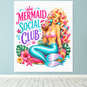#3 Mermaid Wall Art Wrapped Canvas (Gloss)