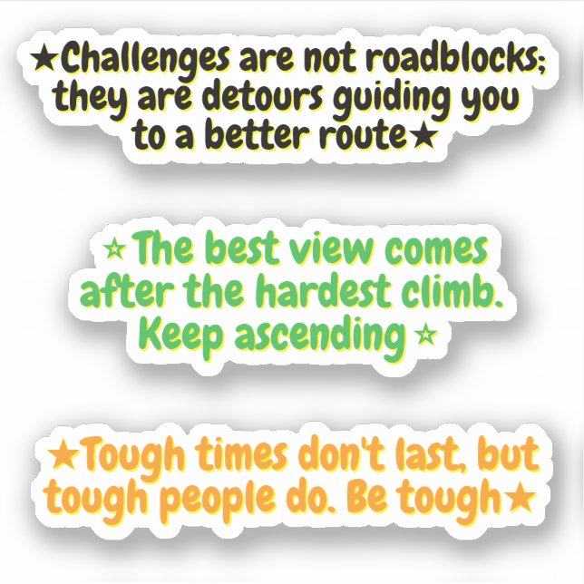 3 Motivational Quotes About Life Challenges | 3 (Front)