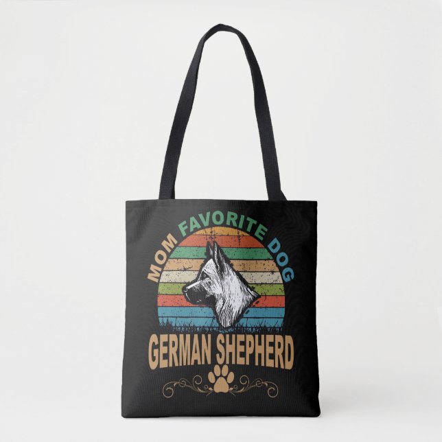 3 Mum Favourite Dog German Shepherd Tote Bag (Front)