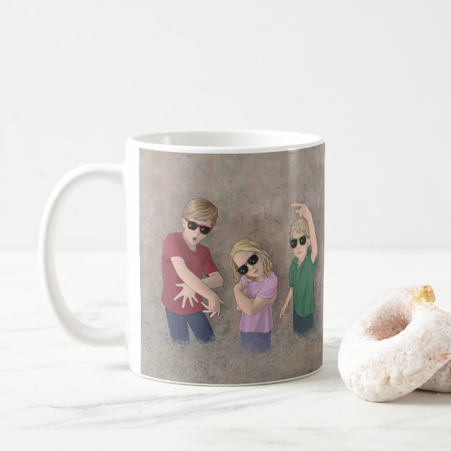  3 Munchkins Coffee Mug (With Donut)