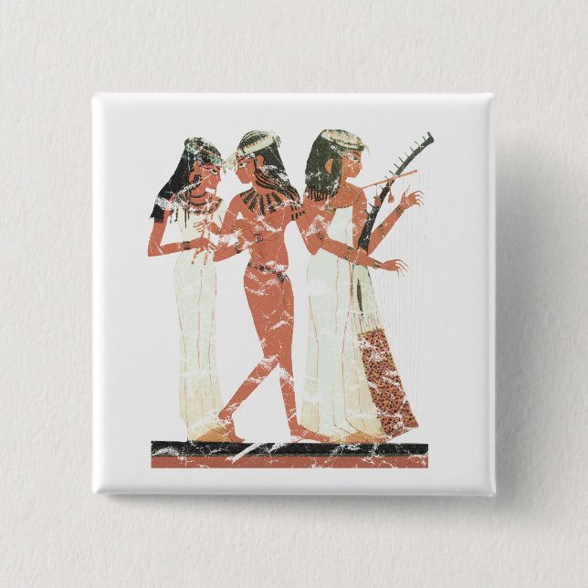 3 musicians 15 cm square badge (Front)