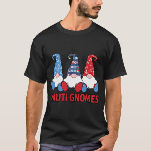 3 Nautical Sailing Nauti Gnomes Anchors Sailing Fl T-Shirt