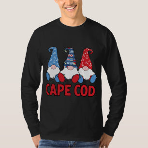 3 Nautical Sailing Nauti Gnomes Cape Cod MA The Ca T-Shirt