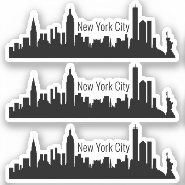3 New York City Stickers (Front)