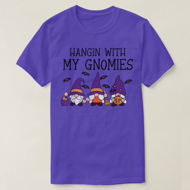 3 Nordic Gnomes Gnome Hangin With My Gnomies Hallo T-Shirt (Design Front)