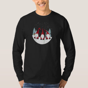 3 Nordic Gnomes Winter Christmas Swedish Cute Elve T-Shirt