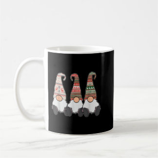 3 Nordic Gnomes Winter Christmas Swedish Tomte Cut Coffee Mug