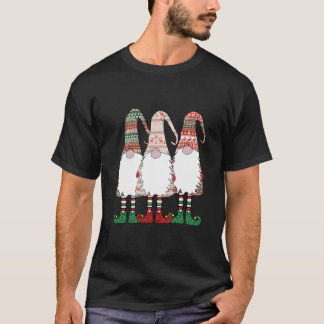3 Nordic Gnomes Winter Christmas Swedish Tomte Nis T-Shirt