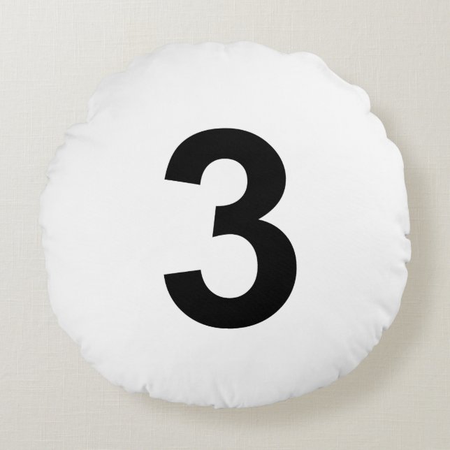 3 - number three round cushion (Front)