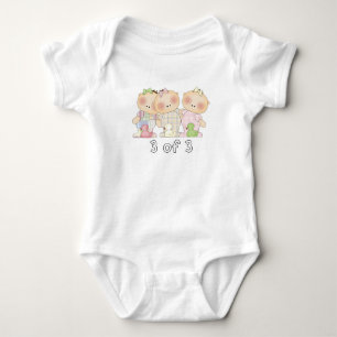 3 of 3 Triplet Cuties Baby Bodysuit