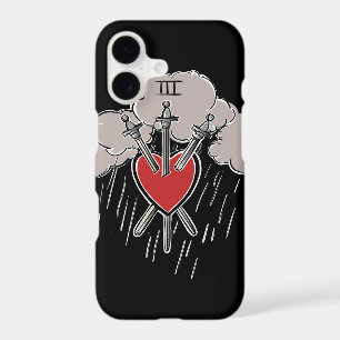 3 of Swords Love Heart Tarot Illustration