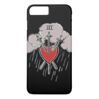 3 of Swords Love Heart Tarot Illustration