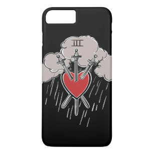 3 of Swords Love Heart Tarot Illustration Case-Mate iPhone Case