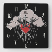 3 of Swords Love Heart Tarot Illustration