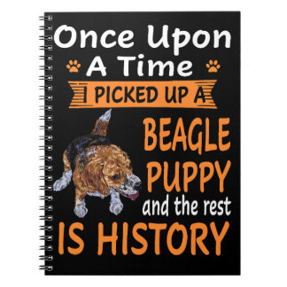 3 One Upon A Time  Beagle Puppy Notebook
