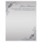 #3 Ornate Purple Silver Floral Swirls Letterhead