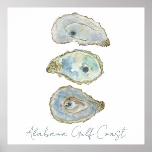 3 Oysters- Vertical Design Poster