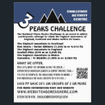 3 Peaks Challenge, Mountaineering Company Advert Flyer<br><div class="desc">3 Peaks Challenge,  Mountaineering Company Advertising Flyers By The Business Card Store.</div>