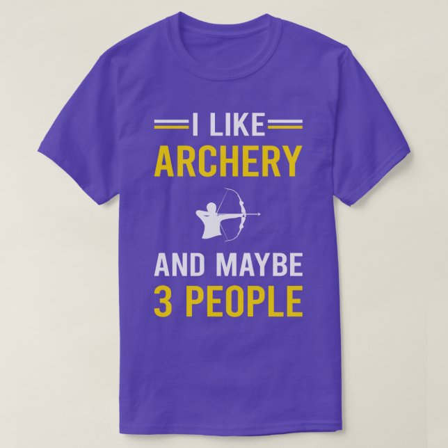 3 People Archery Archer Arrow Arrows Bow T-Shirt (Design Front)