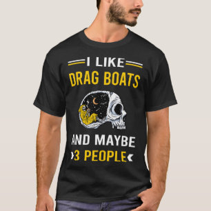 3 People Drag Boat Racing Race T-Shirt