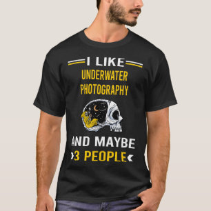 3 People Underwater Photography Photographer T-Shirt