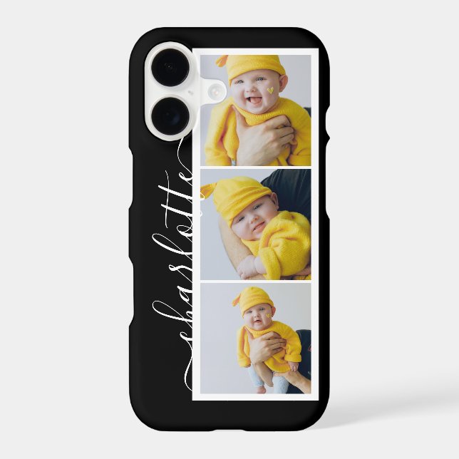 3 Photo And Name Unique Custom Made Personalised (Back)