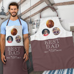 3 Photo Best Dad Typography Father`s Day Apron<br><div class="desc">Modern 3 Photo Best Dad Typography Father`s Day Apron. Add your photos and your names.</div>