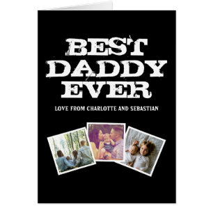3 Photo Best Daddy Ever Fathers Day Personalised