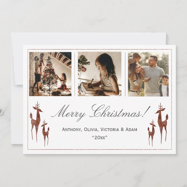 3 photo Christmas Holiday Xmas Collage  (Front)