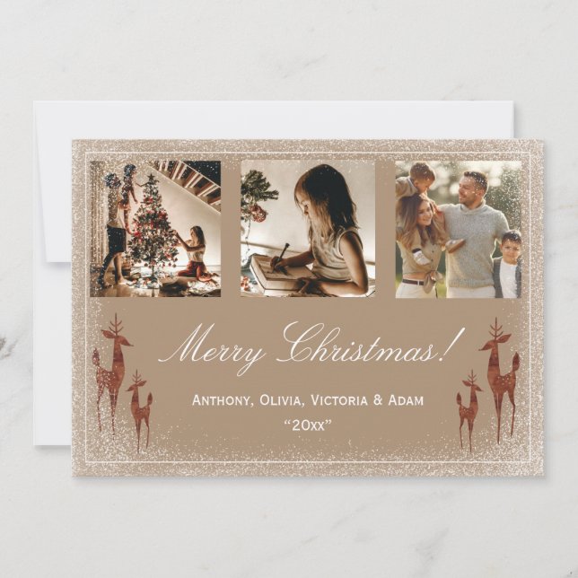 3 photo Christmas Xmas Holiday Collage  (Front)