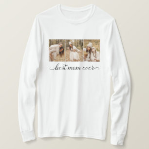 3 Photo Collage Best Mum Ever Women's Long Sleeve T-Shirt
