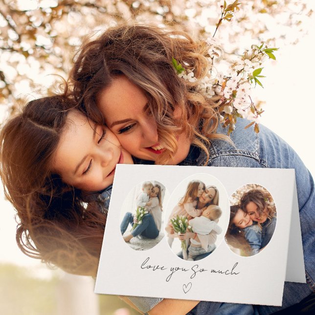 3 Photo Collage Card – Love You So Much (Creator Uploaded)