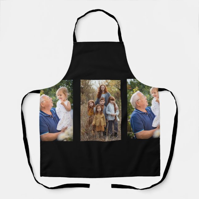 3 Photo Collage custom Apron (Front)