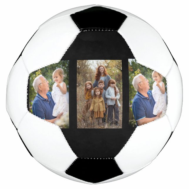 3 Photo Collage custom Football (Front)
