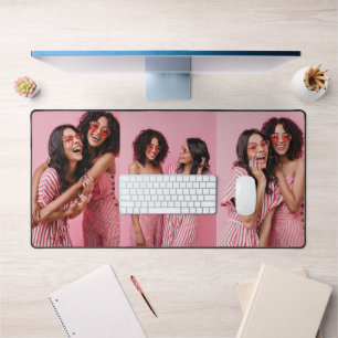 3 Photo Collage Custom Gift Desk Mat