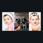 3 Photo Collage Custom Personalised Poster<br><div class="desc">3 Photo Collage Custom Personalised poster from Ricaso - add your own photographs</div>
