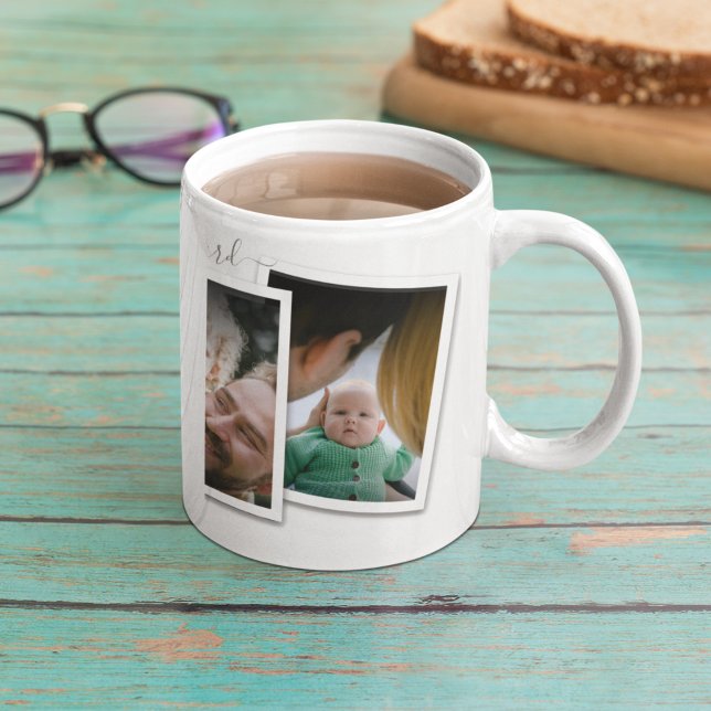 3 Photo Collage Dad Family Memorable Father's Day Coffee Mug (Creator Uploaded)