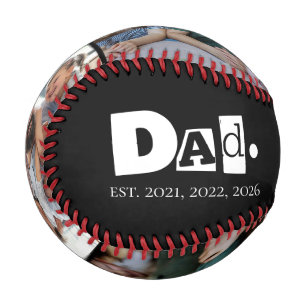 3 Photo Collage Grid Sport Coach Dad Est Names Baseball