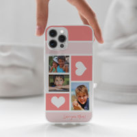 3 photo collage love you mum heart modern cute