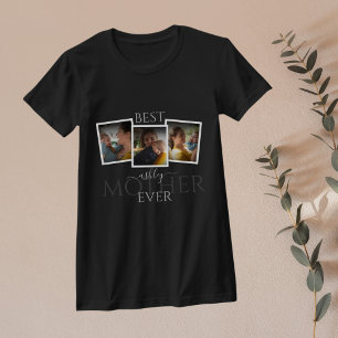 3 Photo Collage Mum Family Memorable Mother's Day T-Shirt