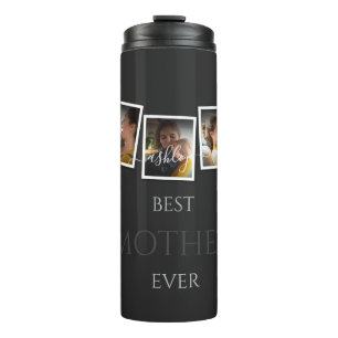 3 Photo Collage Mum Family Memorable Mother's Day Thermal Tumbler