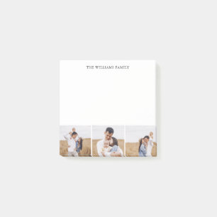 3 Photo Collage Personalised Post-it Notes