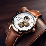 3-Photo Collage Pet Parent Personalised Watch<br><div class="desc">Pets leave paw prints in your heart. 
Display your favourite pet photos with this beautiful personalised watch perfect for the World's Best Pet Mum/Dad.</div>