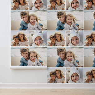 3 Photo Collage with background in white Wallpaper