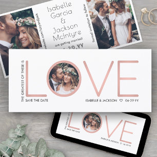 3 Photo Corinthians Love Wedding Save the Date