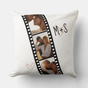 3 Photo Couples Filmstrip Boyfriend Girlfriend Cushion