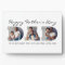 3-Photo "Dad" Cutout Personalized Father's Day